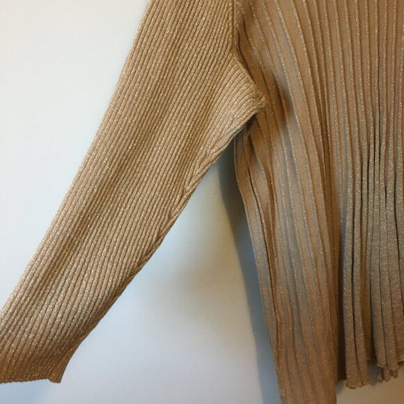 NWT Sparkly Ribbed Rayon Art Deco Cozily Decadent Open Cardigan - Picture 4 of 16